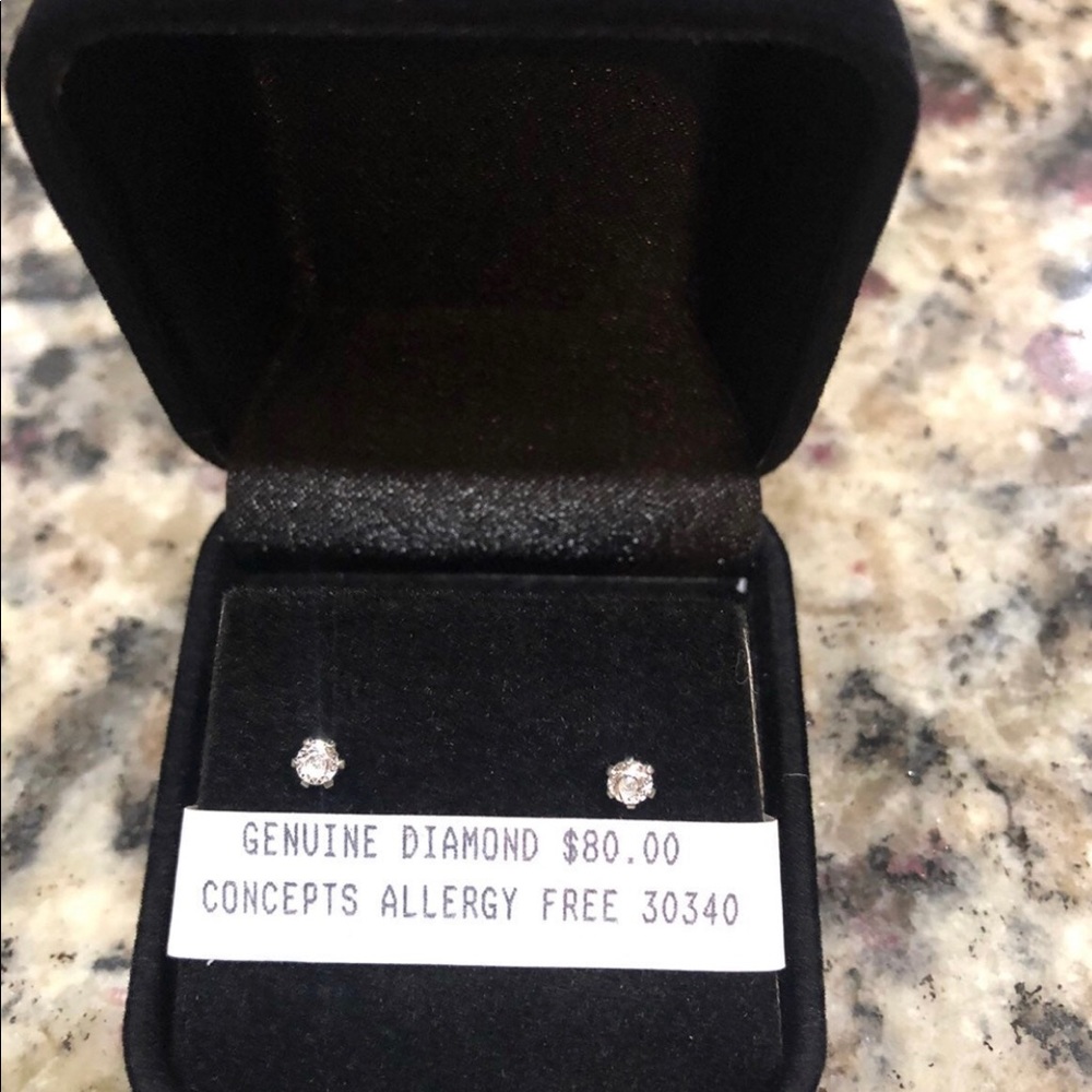 GENUINE DIAMOND EARRINGS